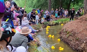 Quacking fun at Great Naseby Duck Race 
